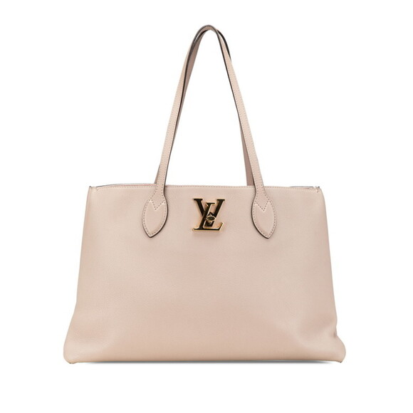 LOUIS VUITTON Handbags - Louis Vuitton Lockme Shopper Shoulder Bag/Tote Bag M57346 Greige/Beige Leathe...